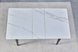 Стіл розкладний BERLIN CERAMIC Intarsio 111(140)x75 Білий Глянець Кераміка Чорний