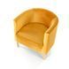 Крісло CLUBBY 2 Velvet Halmar Гірчичний