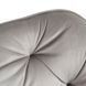 Стілець офісний поворотний оксамитовий MEBEL ELITE KONOR Velvet Сірий/золото