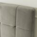 Кровать двуспальная бархатная MEBEL ELITE PANAMA Velvet 160x200 см Серый