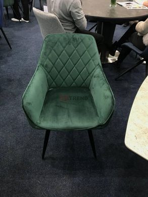 Кресло LINEA Velvet Signal Зеленый реальная фотография