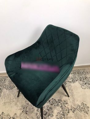 Кресло LINEA Velvet Signal Зеленый реальная фотография