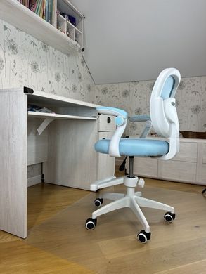 Крісло обертове дитяче з підставкою для ніг PERFECT KIDS BLUE Perfect Home Україна Блакитний жива фотографія