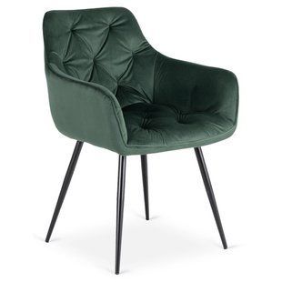 Стілець MEBEL ELITE MODESTO Velvet Зелений жива фотографія