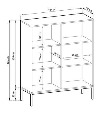 Комод високий Perfect Home Нова / Nova 2-дверний з золотими ніжками K104 Лабрадор жива фотографія
