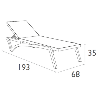 Комплект із 2 шезлонгів Onto Siesta Pacific + Стіл Siesta Ocean Side Table - Taupe