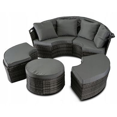 Комплект садовой мебели MEBEL ELITE CALIFORNIA Черный
