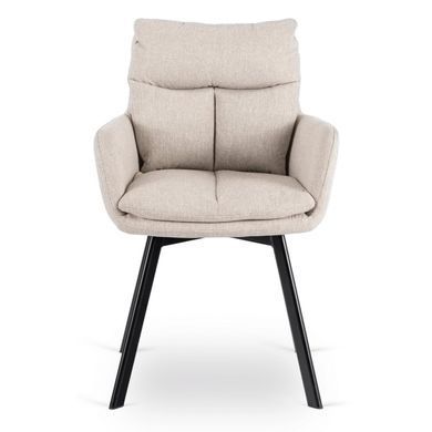 Стул поворотный MEBEL ELITE CORTADO Velvet Беж реальная фотография