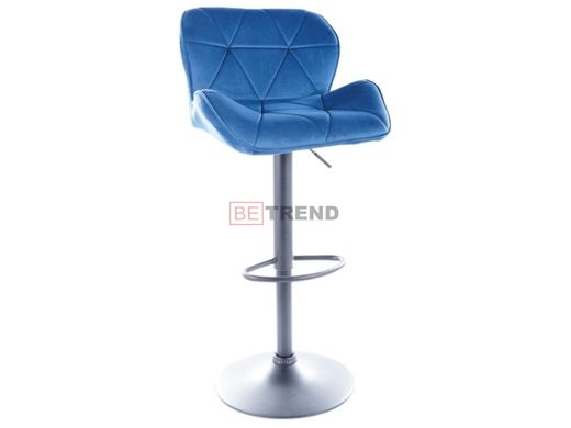 Барный стул C-122 Velvet Signal Синий реальная фотография