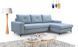 Диван угловой раскладной AVRA Perfect Home Польша Голубой