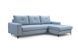 Диван угловой раскладной AVRA Perfect Home Польша Голубой