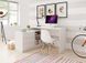Стіл офісний письмовий Perfect Home Тео / Teo 3S/138 з 3 шухлядами Білий