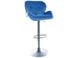 Барный стул C-122 Velvet Signal Синий реальная фотография
