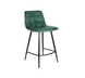 Полубарный стул MILA H-2 Velvet Signal Зеленый реальная фотография