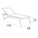 Комплект із 2 шезлонгів Onto Siesta Pacific + Стіл Siesta Ocean Side Table - Taupe