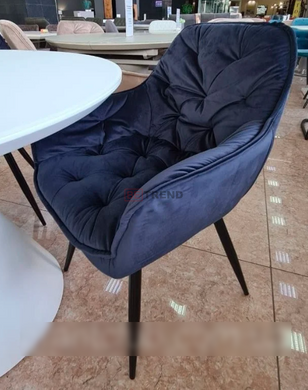 Кресло M-65 Vetro Чернильно-Синий Вельвет реальная фотография