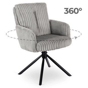 Стілець поворотний MEBEL ELITE JUNE Сірий жива фотографія