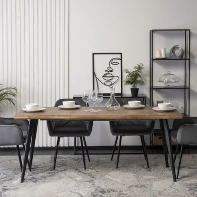 Стілець оксамитовий MEBEL ELITE VIKI Velvet сірий жива фотографія