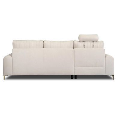 Угловой диван MEBEL ELITE BILBAO 255 см Беж (левый)