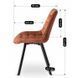 Стілець оксамитовий MEBEL ELITE RICK Velvet, Рудий