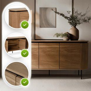 Комод MEBEL ELITE BECK 160 Дуб жива фотографія