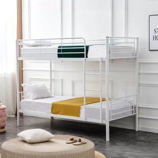 Двухъярусная кровать 90x200 см MEBEL ELITE RODEZ белый реальная фотография