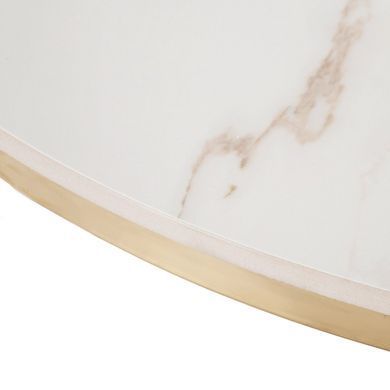 Журнальный столик MEBEL ELITE VENICE 80x80 Белый реальная фотография