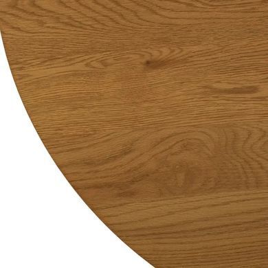 Стіл круглий MEBEL ELITE LINO 100 см Дуб золотий / чорний жива фотографія