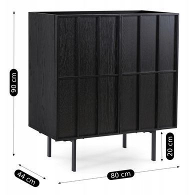 Комод MEBEL ELITE NAMBINO Чорний жива фотографія