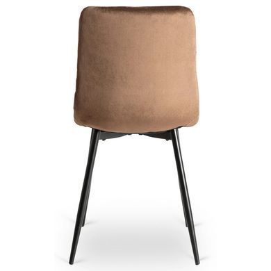 Стілець оксамитовий MEBEL ELITE PERU Velvet Коричневий жива фотографія