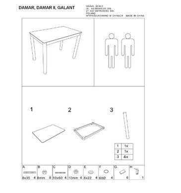Стіл Розкладний FRESNO Signal 120(180)x80 Дуб Артизан / Чорний жива фотографія