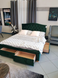 Ліжко ELECTRA Velvet Signal 160x200 Зелений