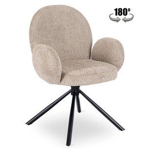 Стілець поворотний MEBEL ELITE MUSSO Коричневий жива фотографія