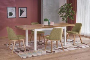 Стол раскладной Halmar TIAGO 2 140(220)x80 Дуб Крафт/Белый реальная фотография