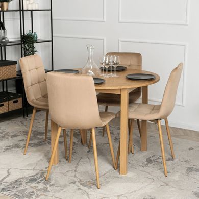 Стол раскладной MEBEL ELITE KANTE 102(142)х102 см Дуб реальная фотография