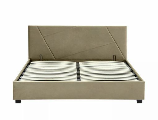 Ліжко COLUMBIA Velvet Signal 140x200 Беж жива фотографія