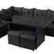 Комплект садовой мебели MEBEL ELITE DALLAS Черный