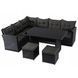 Комплект садовой мебели MEBEL ELITE DALLAS Черный