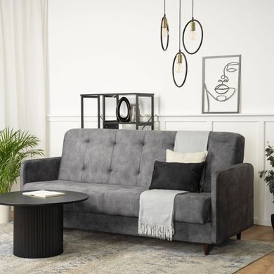 Набір з 2х диванів розкладних MEBEL ELITE TIVOLI 198 см Сірий