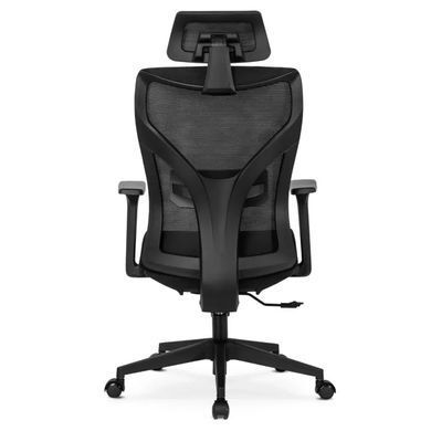 Стілець офісний обертовий MEBEL ELITE SPIRAL Чорний жива фотографія