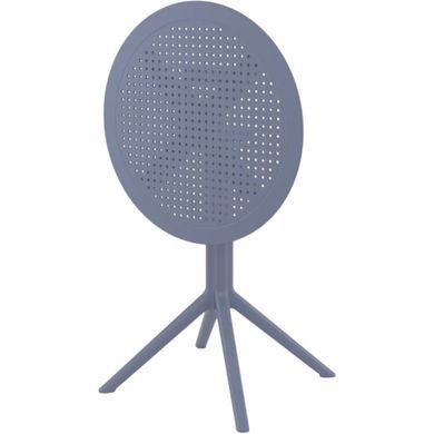 Стіл круглий Siesta Onto Sky Folding Table 60 Dark Grey жива фотографія