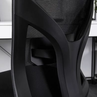 Стілець офісний обертовий MEBEL ELITE SPIRAL Чорний жива фотографія