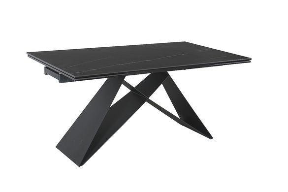 Стіл Обідній WESTIN CERAMIC Signal 160(240)X90 SAHARA NOIR / Чорний жива фотографія