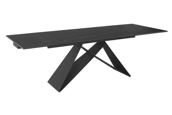 Стіл Обідній WESTIN CERAMIC Signal 160(240)X90 SAHARA NOIR / Чорний жива фотографія