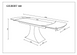Раскладной стол GILBERT CERAMIC Intarsio 160(240)*90 белый мат/черный