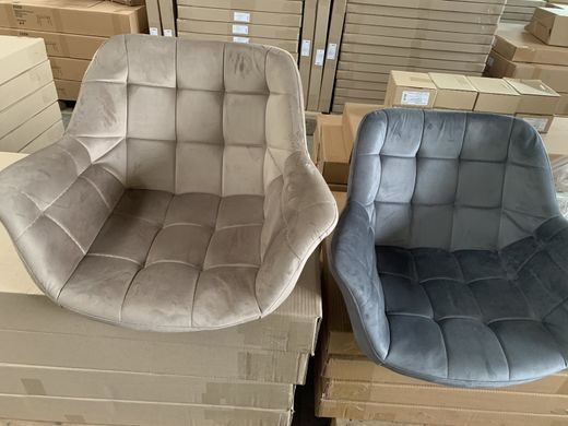 Крісло ELEGANTE Velvet Intarsio Бежевий жива фотографія