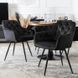 Стул поворотный бархатный MEBEL ELITE IDA Velvet Черный