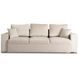 Диван 3-х місний оксамитовий MEBEL ELITE NICOLO Velvet 238 см Бежевий жива фотографія