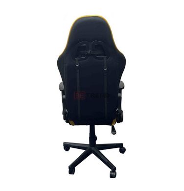Комп'ютерне крісло KRATOS Intarsio Жовтий Чорний жива фотографія