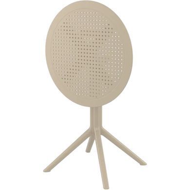 Стіл круглий Siesta Onto Sky Folding Table 60 Taupe жива фотографія